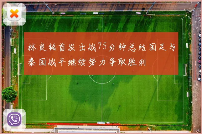 林良铭首发出战75分钟总结国足与泰国战平继续努力争取胜利